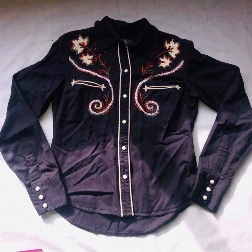 Lucky brand pearl snap